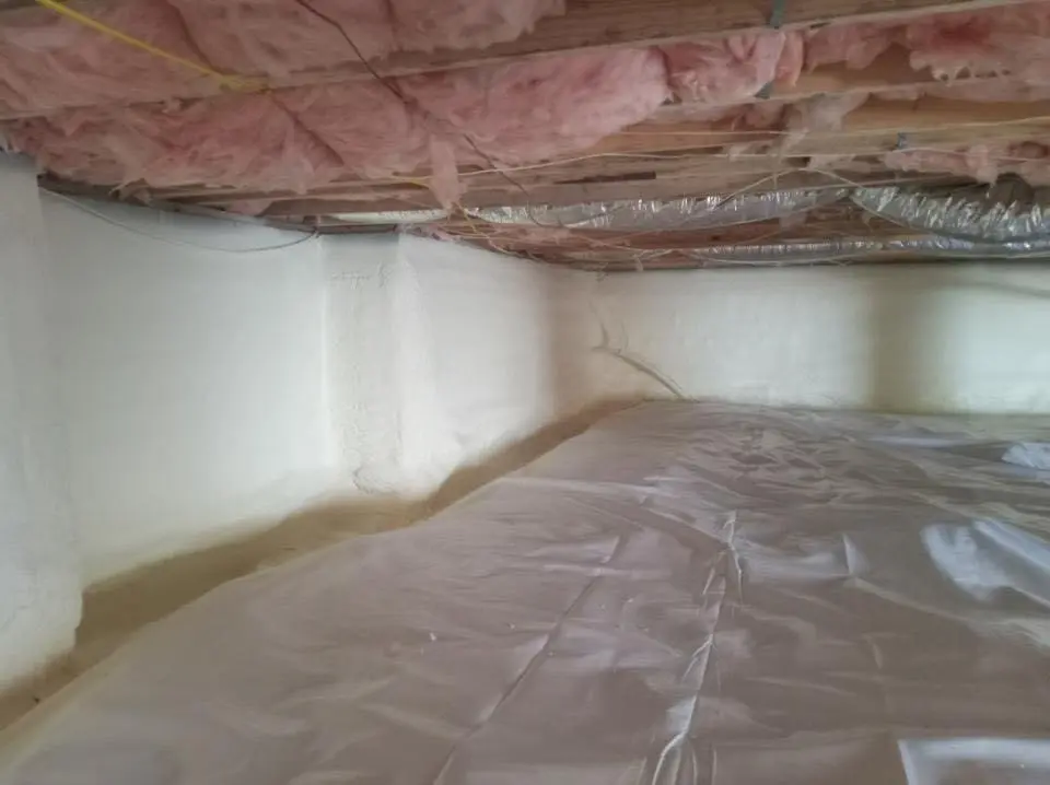 Crawl space encapsulation with closed-cell spray foam for Roof Waterproofing in Chula Vista